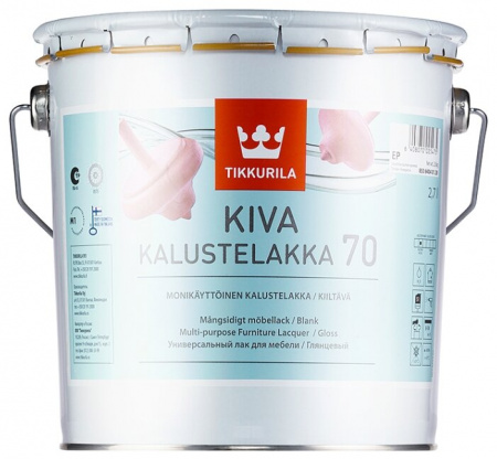 Акрилатный лак для мебели Kiva 70 Tikkurila 2,7 л